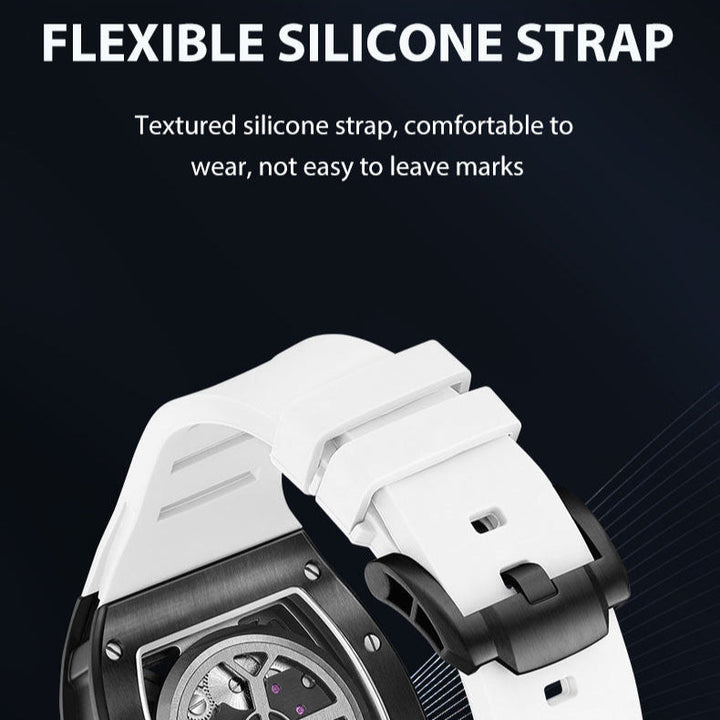 New Luxury Design - Astronaut Series  Mechanical Watch ZW01-White Carbonic