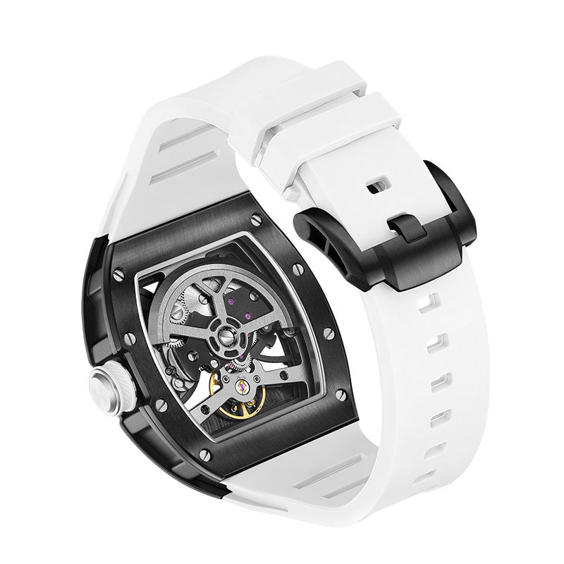 New Luxury Design - Astronaut Series  Mechanical Watch ZW01-White Carbonic