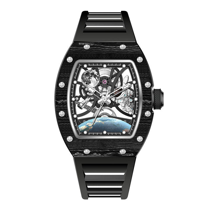 New Luxury Design - Astronaut Series  Mechanical Watch ZW01-White Carbonic