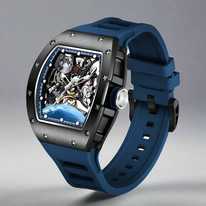 New Luxury Design - Astronaut Series  Mechanical Watch ZW01-White Carbonic