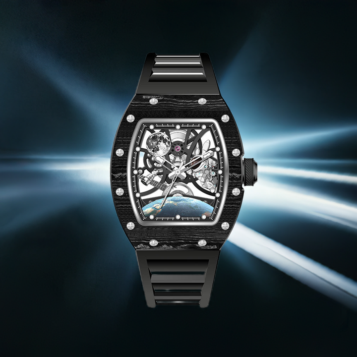 New Luxury Design - Astronaut Series  Mechanical Watch ZW01-White Carbonic